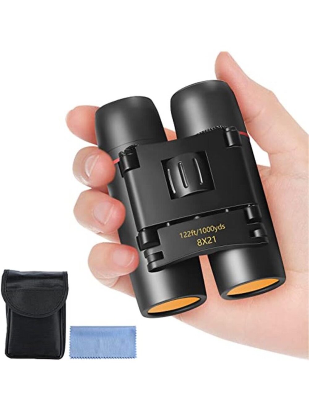 Compact Binoculars, Lightweight Foldable Small Binoculars for Adultsand Kids